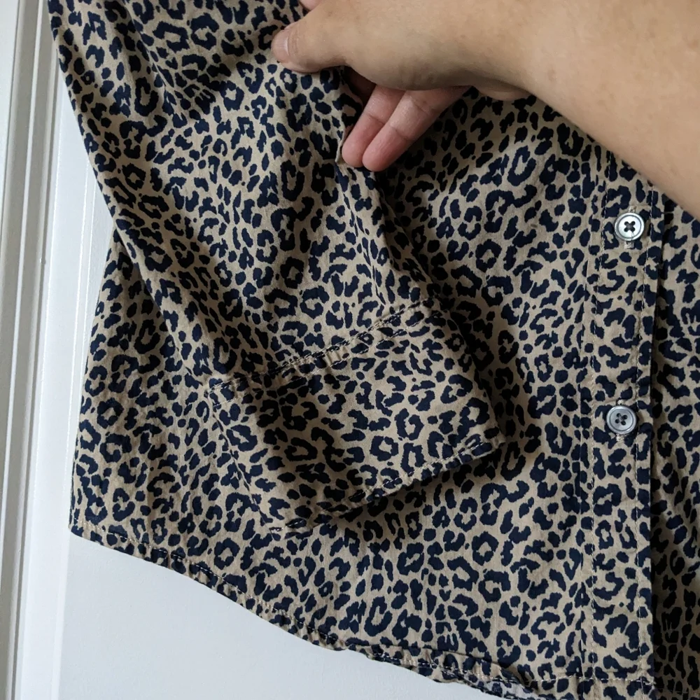 J.Crew Leopard Print Blouse - Picture 3 of 5